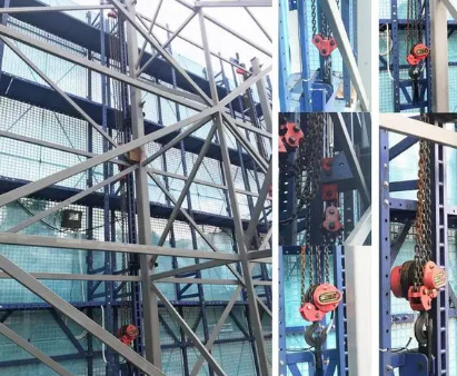 環鏈型電動葫蘆在附著式升降腳手架中的作用